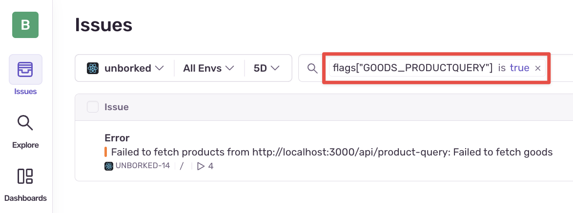 Flag Change Search